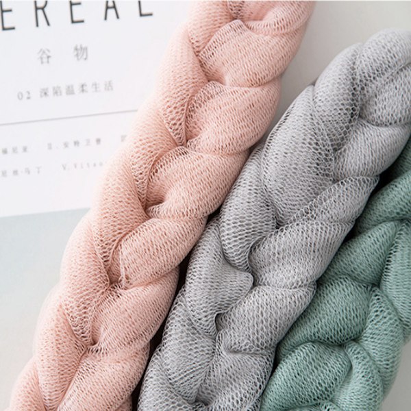 Loofah Badsvamp Exfolierande Svamp Mesh Mjuka Badsvampar, Mesh Svampband, Den Mjuka Duschbollen, för att Exfoliera, Rengöra och Lugna Huden 3 Stycken