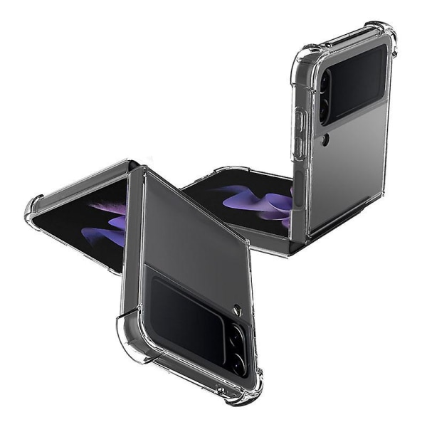 2-pak gennemsigtigt blødt cover kompatibelt med Samsung Galaxy Z Flip4 5g