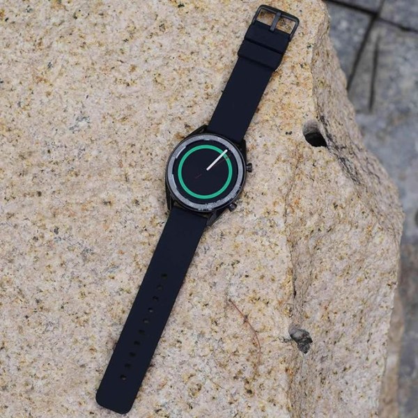 Silikoni watch ranneke, musta ruostumattomasta teräksestä valmistettu solki, pikalukitus, pehmeät kuminauhat, 20 mm