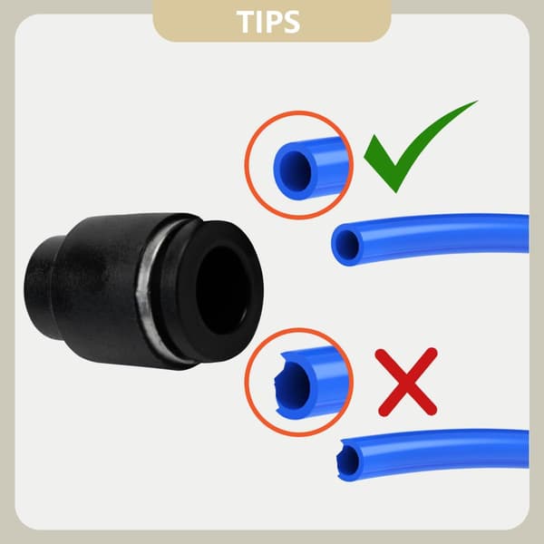 10 st 10 mm rör OD Push to Connect pneumatisk lockpluggkoppling (PPF10)