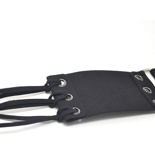 Vintage fransat knuten bälte Bohemia brett fransar midjeband för kvinnor black