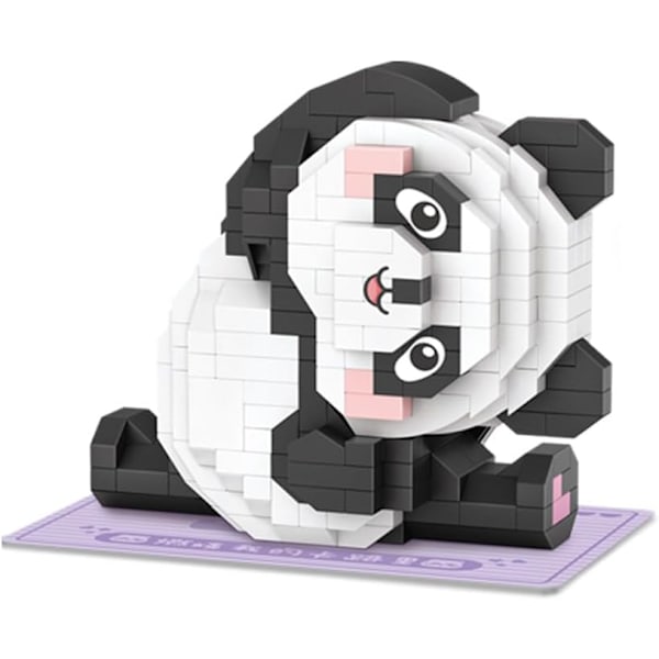 Mini-rakennuspalikat Panda-kukkakuvio Koti Sisustus Lahja Aikuisten