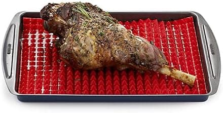 Non Stick Silikone Pyramidepande Fedtreducerende Kogeplade Ovn Bageplade til BBQ & Ovn