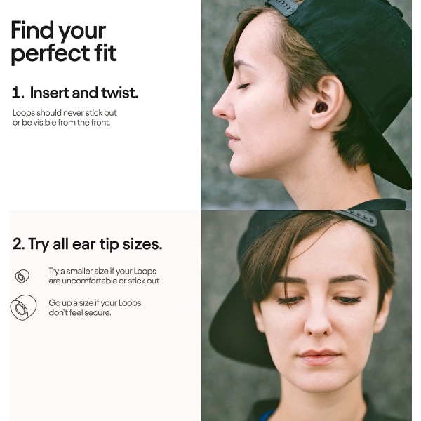 Öronproppar för sömn – Supermjukt, återanvändbart hörselskydd i flexibelt silikon för brusreducering och flyg, svart