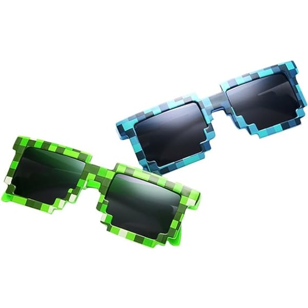 10 stk UV-beskyttende gamer-solbriller til voksne og barn