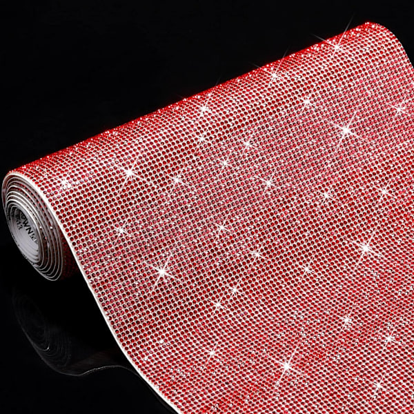 Bling Crystal Rhinestone -tarrat DIY itseliimautuva kimalteleva Rhinestone -arkki auton koristeluun Musta, 9,4\" x 7,9\"