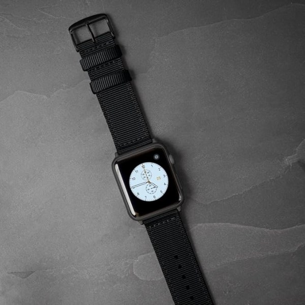 Klokkearmbånd i premium nylon - Kompatibelt med Apple Watch