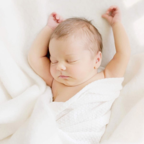 Baby - Set med 3 premiumstickade sjalar Nyföddfotograferingsrekvisita för pojkar eller flickor Photoshoots wrap eller baby