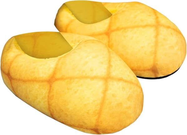 Søde realistiske brødpose-hjemmesko til kvinder, fluffy, skridsikre indendørs vintervarme hjemmesko (Toast, one size)