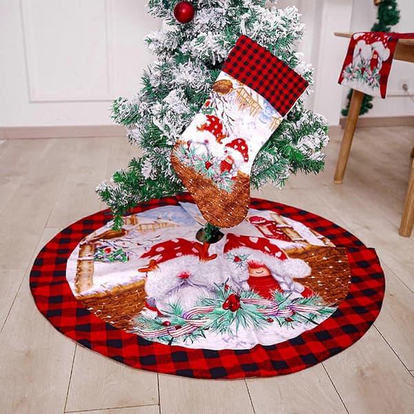 Julgranspynt och stolsöverdrag för jul och vinter