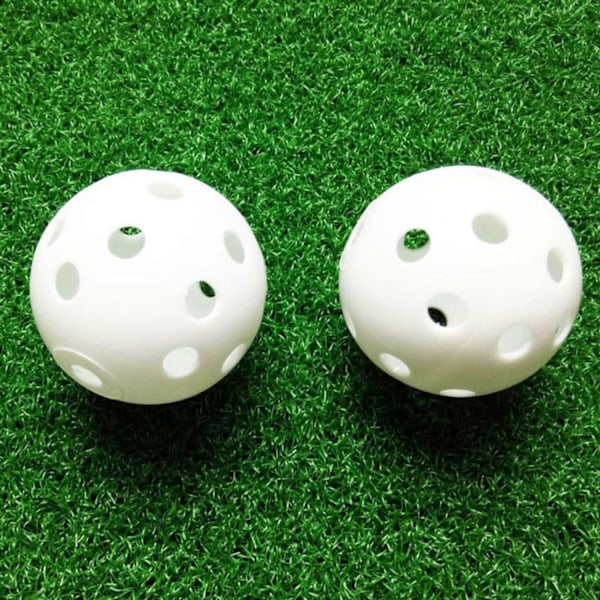 25 stk. Træningsgolfbolde Flyvegolfbolde Hule Plastik Golftræningsbolde Luftstrømsgolfbolde Til Svingtræning Driving Range Hjem