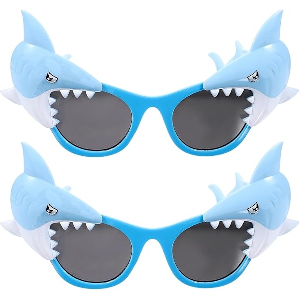 x Christmas Shark Shape Glasses Halloween Party Glasses Funny Sunglasses Funny Sunglasses Photo Props Costume for Kids Adults