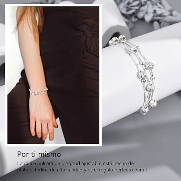 Armbånd for kvinner, bursdagsgave Valentinsdag, justerbart vennskapsarmbånd