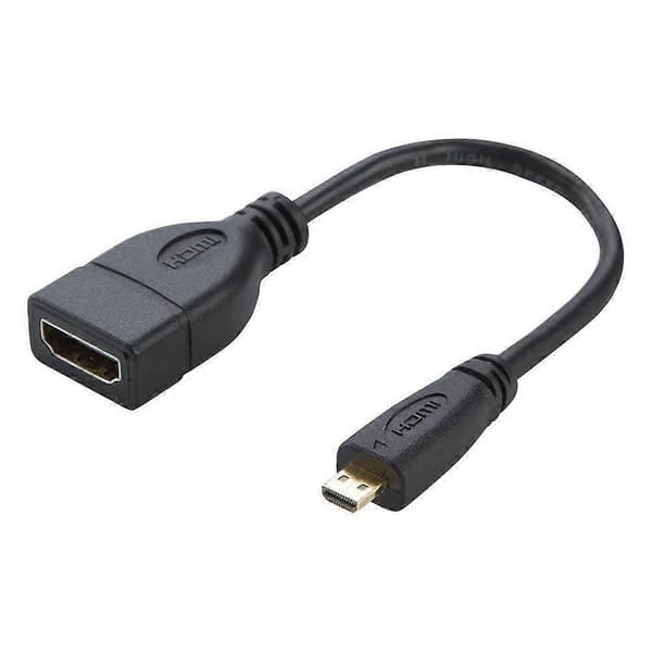 17 cm Micro HDMI Han til HDMI Hun Adapterkabel