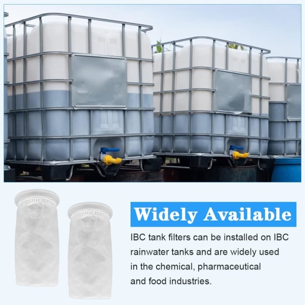 PCS Nylon IBC-suodatin, IBC-sadevesisäiliön suodatin, pestävä IBC-suodattimen vaihto, nylonkansi - IBC-säiliön kansikiinnitys (105 mm)