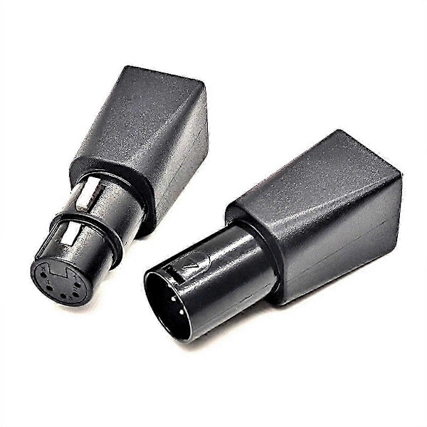 1 pari DMX - RJ45 -liitin RJ45 Ethernet - 5-nastainen XLR DMX naaras- ja urosadapteri, yhteensopiva äänen ja videon kanssa