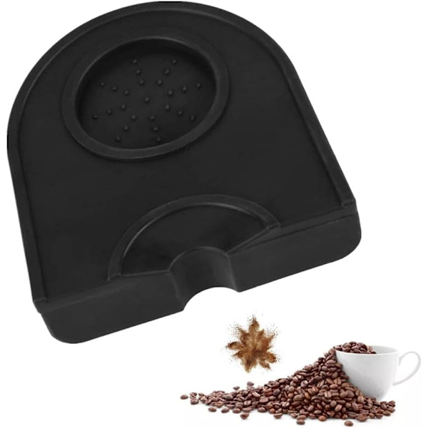 Silikoninen kahvintamppausalusta Espresso Silikonialusta Liukumaton kahvinalusta Silikonialusta Musta Espresso Kahvintamppausalusta Tamppausalusta puoliautomaattiseen