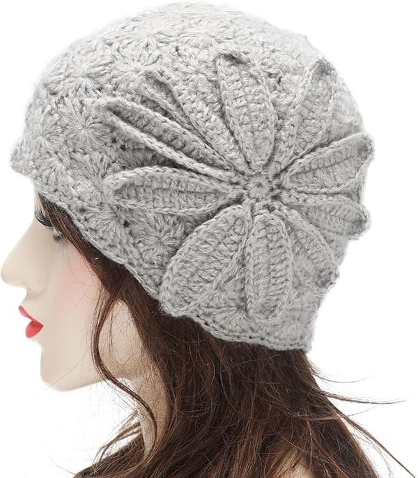 Kvinners Vinter Vintage Ull Bøttehatt Bowlerhatt Gray