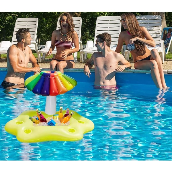 Flytande poolbar, vuxen poolboj, uppblåsbar poolbar, bojbar, 95x55x65cm