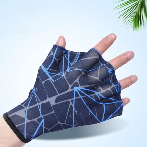 Nylon simhandskar undervattenssimning simhudshandskar undervattensträning handhudsfena dykhandutrustning, 1 par