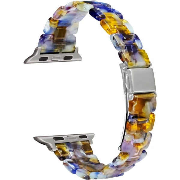 Slim Slim Resin Band Luxury för damer, flickor, kvinnor, kompatibel med Apple Watch Series 8 7 41mm, Series 6 5 4 SE 40mm, Series 3 2 1 38mm
