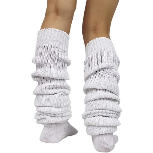 Kvinnors Slouch Socks Långa Benvärmare Över Knä Lårhöga Ribbstickade Lösa Strumpor 60cm