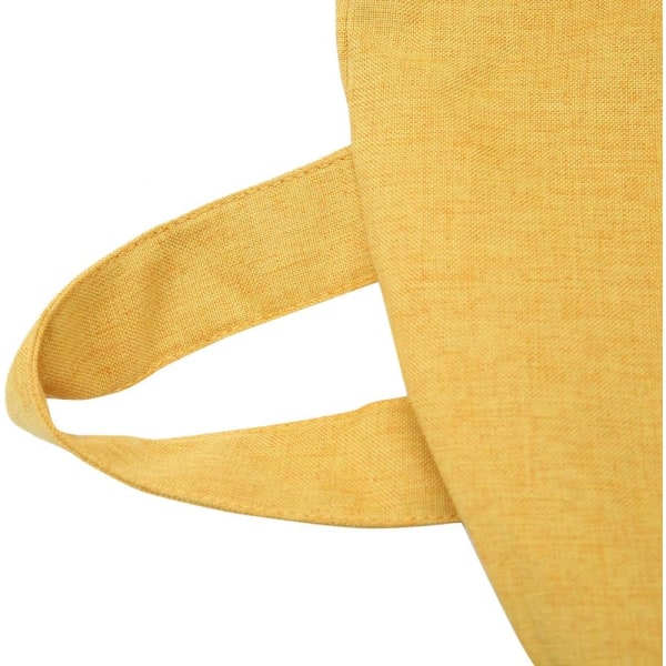 Klassisk sittesekk-trekk, lat sofa stoltrekk uten fyll, ensfarget enkel design Yellow 70*80CM