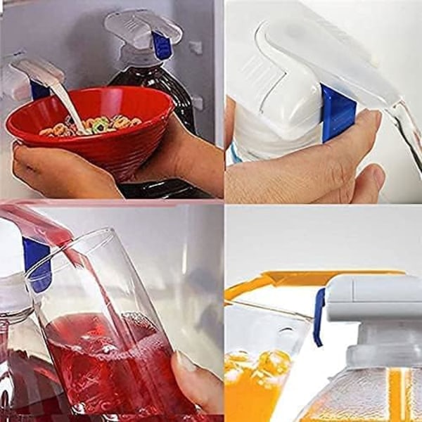 Melkedispenser Kjøleskapskran Automatisk 2stk, Mini Ølkraner, Bærbar Melk Juice Øl Drikkedispenser for Kjøleskap Utendørs Hjem Kjøkken