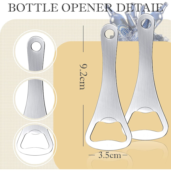 Flaskeåbnere, Bar Blade Øl Flaskeåbner Corkscrew Magnetisk Bartender Flaskeåbner 6PCS