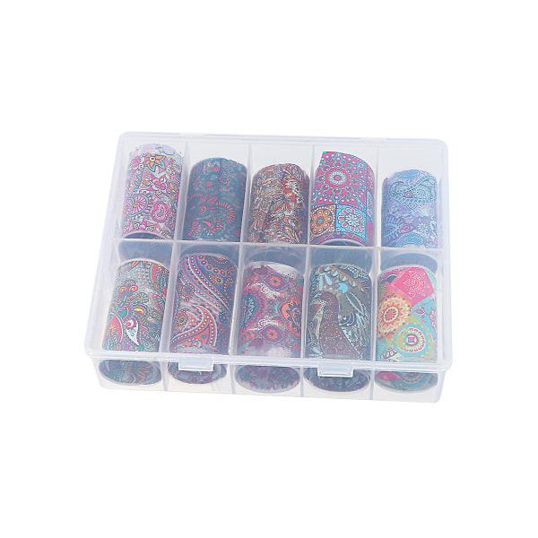 10 ark Fashion Manicure Stickers Neglekunst Pastaer Assorterede Negle Decals Diy Neglekunst Til Kvinder (tz01)