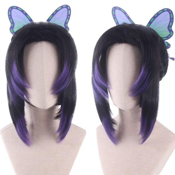 Anime Cosplay Paryk, Demon Slayer Paryk, Gratis Hårnet, Til Halloween, Fest, Karneval, Natteliv, Koncerter, Bryllupper, Fødselsdagsgave color 5
