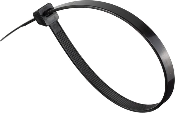 Nylonkabelbindning - 300 mm x 7,6 mm - Svart - Extra stark kabelbindning - Extra starka kabelbindningar - Förpackning med 100 stycken