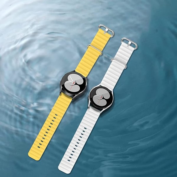 2 stk. Ocean Sport-rem til Samsung Galaxy Watch-rem Blød silikone til Galaxy Watch 5 Pro/Galaxy Watch 4 Classic/Galaxy Watch Active 2/Gear Sport