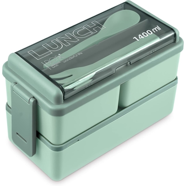 Adult Lunch Box,All-in-One Lunch Containers with Removable Compartments,Microwave Safe