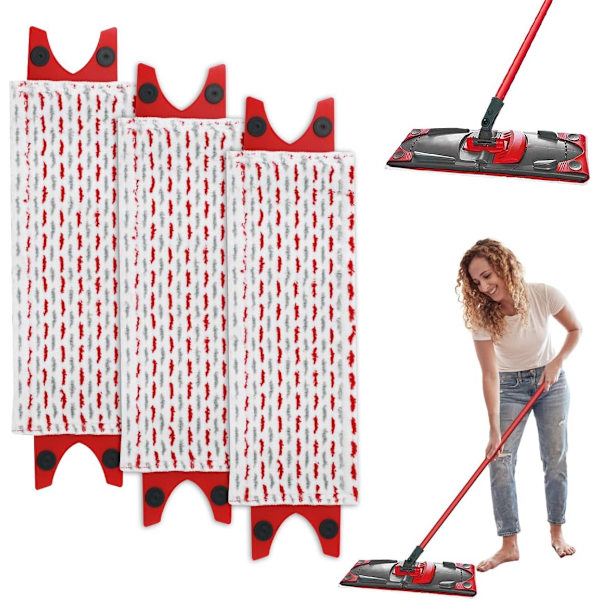 pieces for Vileda floor mop replacement cover microfiber set