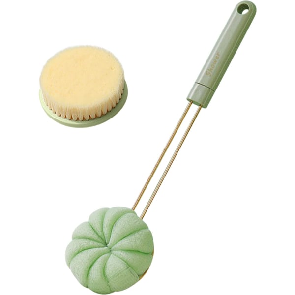 Soft Shower Body Brush Back Scrubber & Brush Bath Ball Massage Briss Bath Brush with Long Handle Body Brush