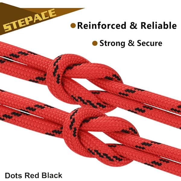 Runde skolisser [2 par] slitesterke skolisser red 100cm