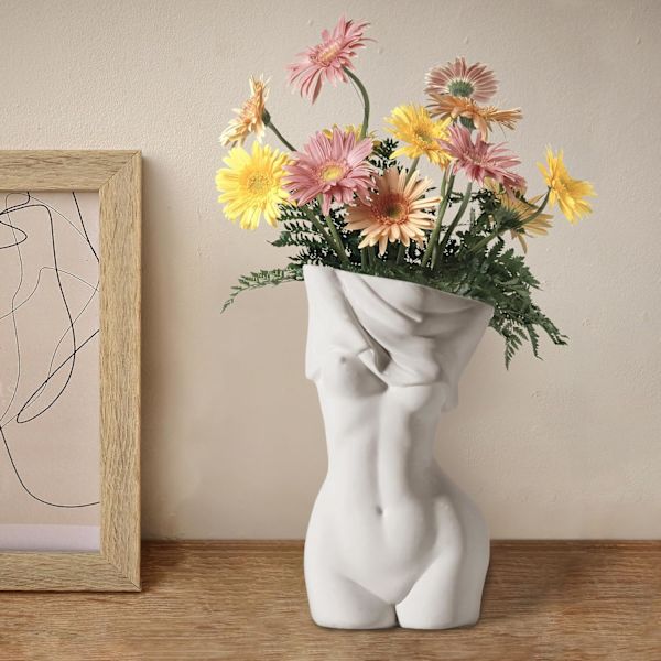 Kvinnlig kropp Vas Kreativ Harts Vase Kvinnlig Skulptur
