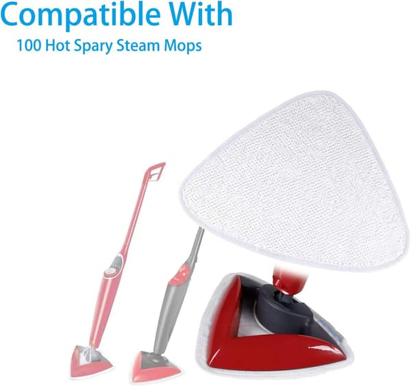 5-pack mikrofiber ångmoppdynor ersättning, kompatibel med Vileda 100 Hot Spray Mop