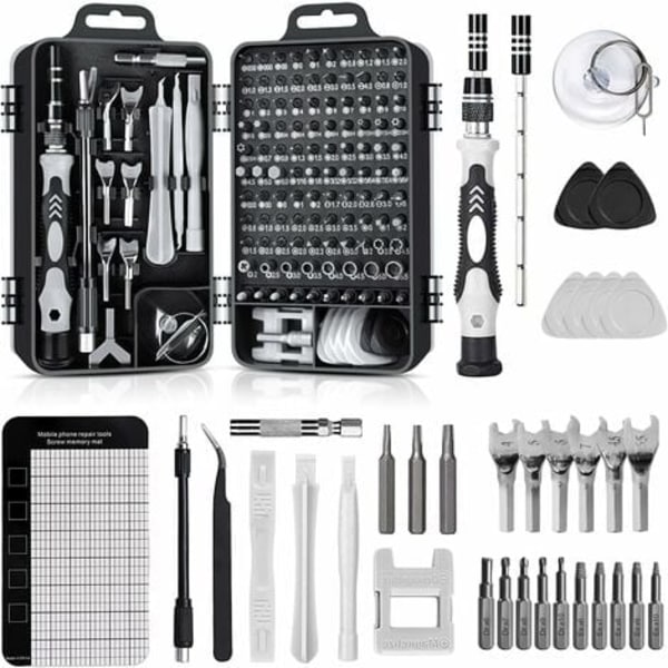 138 in 1 Mini-sarja Tarkkuusruuvimeisselisarja Työkalut Pieni laatikko Torx-ruuvimeisseli Tietokoneen kannettavan purkaminen Korjaukseen, laseihin, DIY, älypuhelimeen