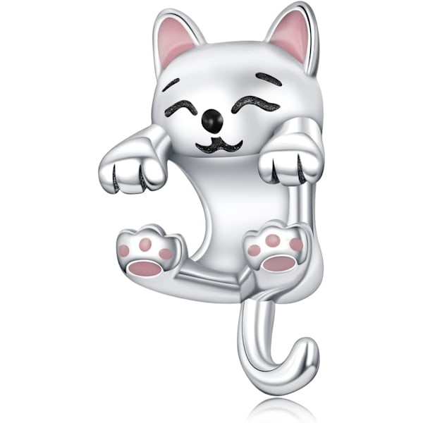 Hvite Kobber Cubic Zirconia Anheng Charms for Armbånd color 2