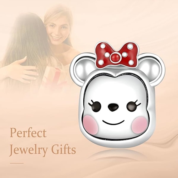 Hvite Kobber Cubic Zirconia Anheng Charms for Armbånd color 1