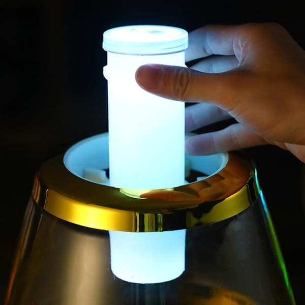 Øldispenser med isrør, 3l vanndispenser med tappekran, drikkedispenser for hjemmebar, hotellfest, gull