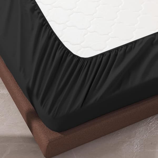 Dobbeltlagen 2-pak – Sort (135x190cm) op til 25cm dybe lagner