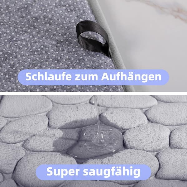 Bademåtte Memory Foam Bademåtte Absorberende Bademåtter