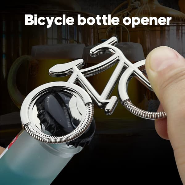 Cykel flaskeåbner nøglering, ølflaskeåbner