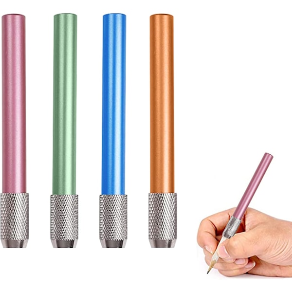 4-piece set of pen extensions, pencil extensions