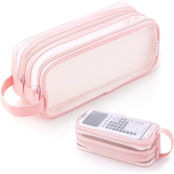 Pennfodral, transparent pennfodral, pennfodral kontor pennfodral Pink