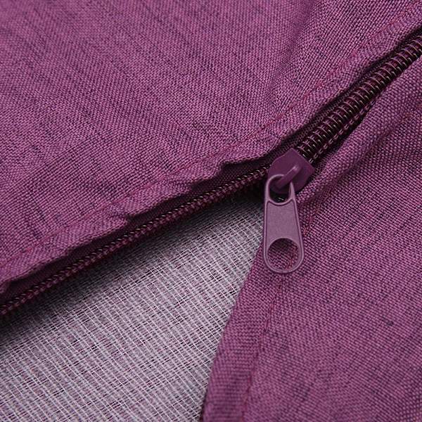 Klassisk bønnepose sofaovertræk, doven lænestol bønnepose opbevaringsstolbetræk uden fyld, ensfarvet simpelt design Purple 100*120CM