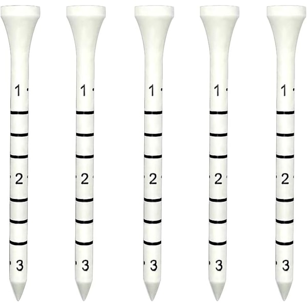 Wooden Golf Tees 3 1/4 inch 100 Count Measure Tees, 3.25" Tall Golf Wood Tees(83mm)